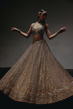 The RÉYA Antique Gold Lehenga