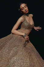 The RÉYA Antique Gold Lehenga