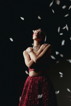 The RÉZAÏ Red Lehenga