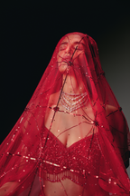 The RÉZAÏ Red Lehenga