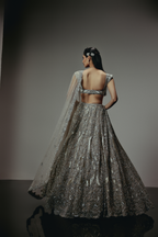 The RÍVA Silver Lehenga