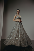 The RÍVA Silver Lehenga