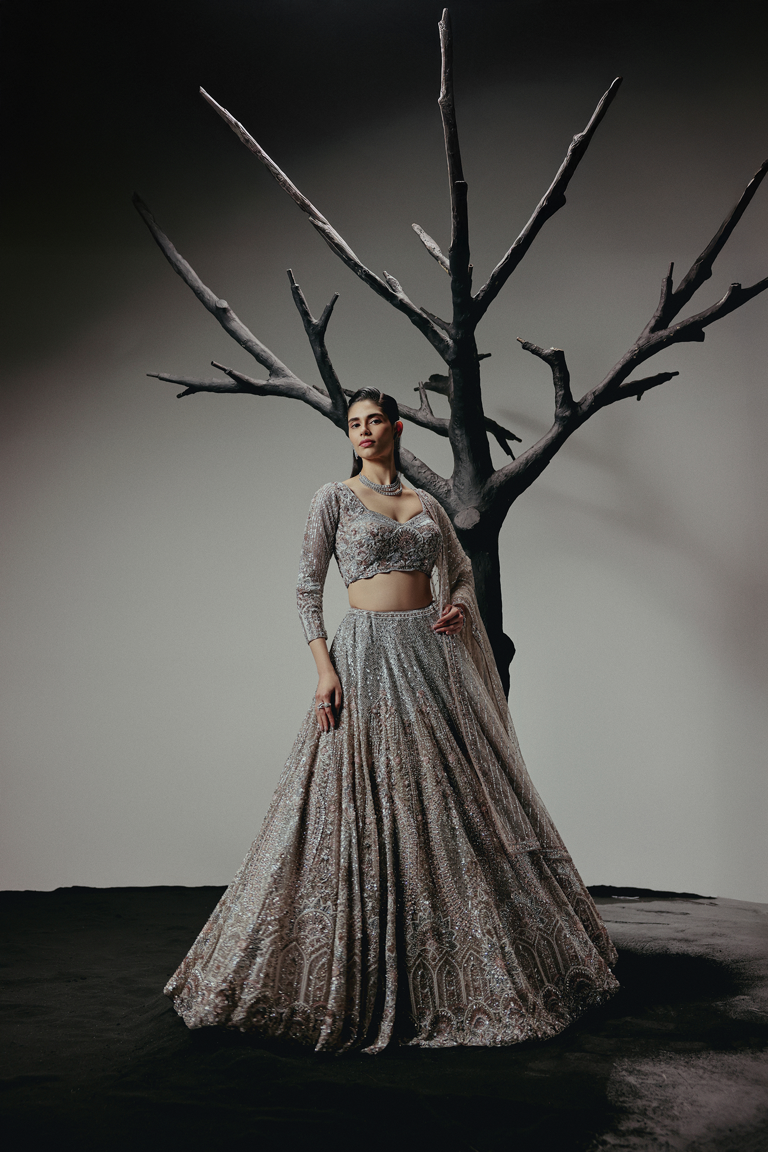 The RÉNAI Rose Gold Lehenga
