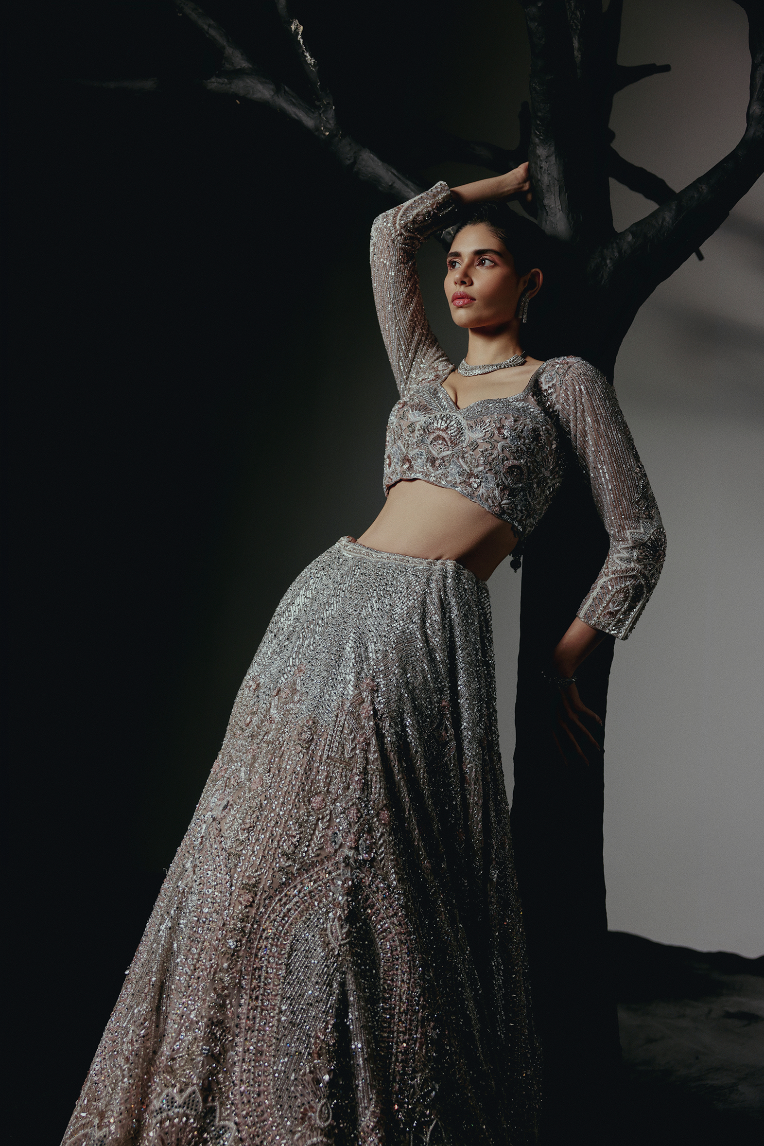 The RÉNAI Rose Gold Lehenga