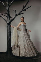 The RÚX Warm Champagne Lehenga