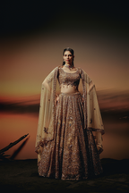 The RÚH Bronze Gold Lehenga
