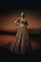 The RÚH Bronze Gold Lehenga