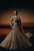 The RÁANI Muted Gold Lehenga