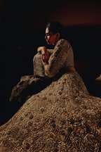 The RÁANI Muted Gold Lehenga