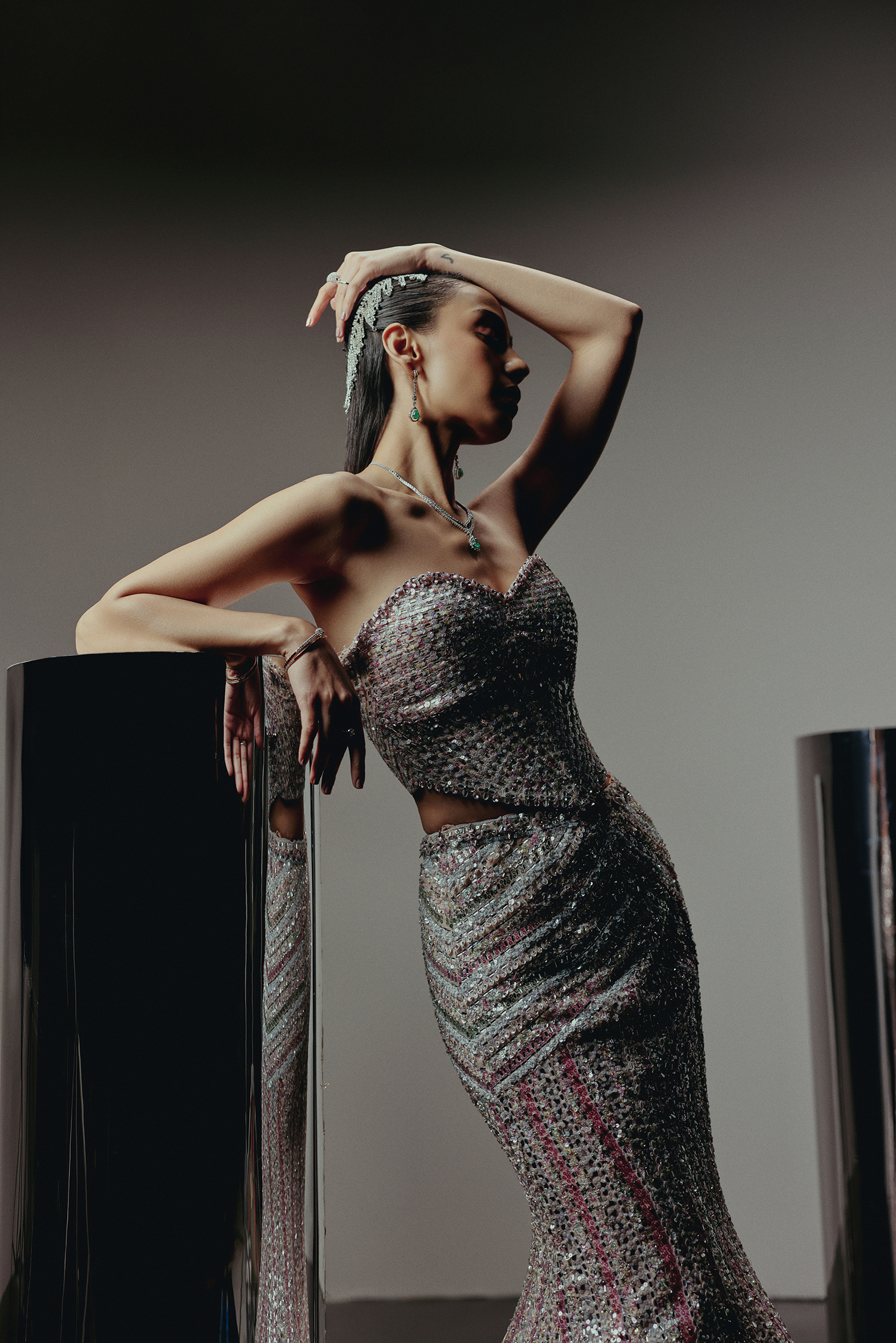 The RÁZE Pink Corset & Fishcut Skirt